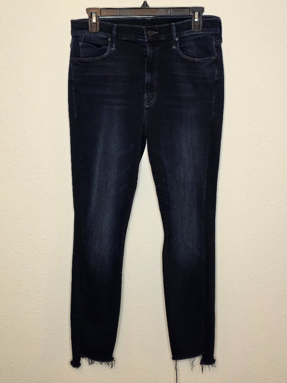 MOTHER "The Stunner" Zip Two Step Fray Last Call Rinse Women's Denim Jeans, 31